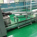 Wave solder infeed conveyor to feed your PCB with carrier to wave solder process of THT or DIP production 
